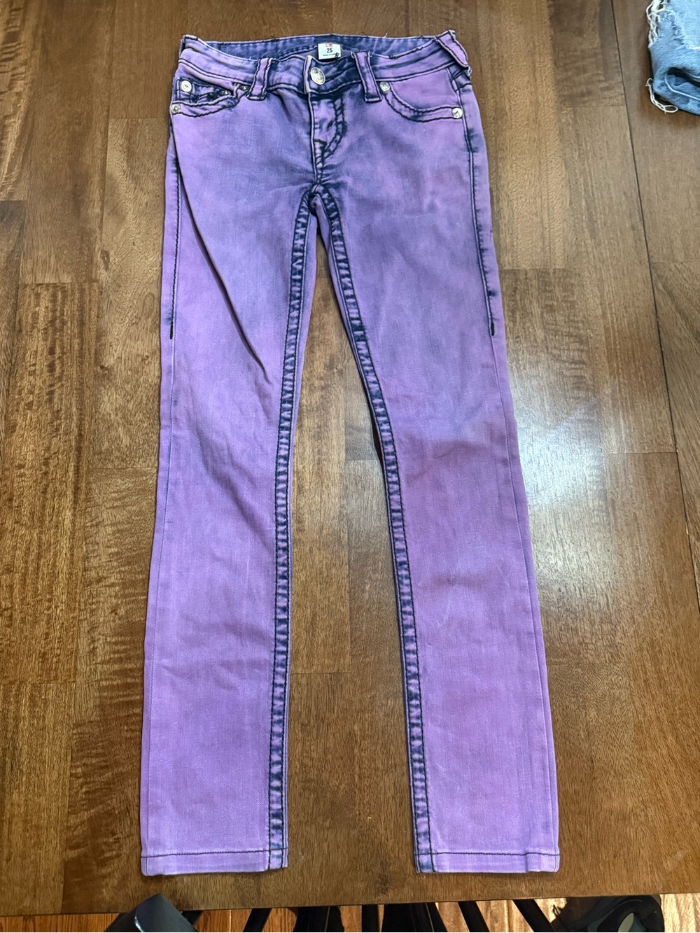 Vintage True Religion Purple Women's Skinny Jeans